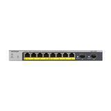 NETGEAR GS110TPv3 8-Port Gigabit Ethernet Smart Managed Pro PoE Switch - with 8 x PoE+ @ 55W