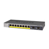 NETGEAR GS110TPv3 8-Port Gigabit Ethernet Smart Managed Pro PoE Switch - with 8 x PoE+ @ 55W