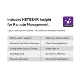 NETGEAR WBE710 Cloud Managed WiFi 7 Access Point - BE9400