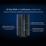 Orbi 970 Quad-Band WiFi 7 Mesh System - BE27000 27Gbps - 2-Pack - Black (RBE972SB)