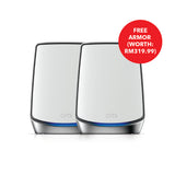 Orbi WiFi-6 Ultra-Performance Tri-Band Mesh WiFi System - AX6000 (1 Router + 1 Satellite) (RBK852)