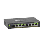 NETGEAR 8 Port Gigabit Ethernet Smart Managed Plus PoE Switch (GS308EP) - with 8 x PoE+ @ 62W, Desktop/Wall mount