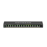 NETGEAR 16-Port PoE Gigabit Ethernet Plus Switch (GS316EP) - Managed, with 15 x PoE+ @ 180W, 1 x 1G SFP Port, Desktop or Wall Mount