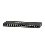 NETGEAR 16-Port PoE Gigabit Ethernet Plus Switch (GS316EP) - Managed, with 15 x PoE+ @ 180W, 1 x 1G SFP Port, Desktop or Wall Mount