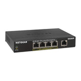 Netgear 5-Port Gigabit Ethernet Unmanaged PoE Switch (GS305P) - with 4 x PoE @ 55W, Desktop, Sturdy Metal Fanless Housing