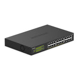 Netgear 24-Port Gigabit Ethernet Unmanaged PoE+ Switch (GS324P) - with 16 x PoE+ @ 190W, Desktop/Wallmount