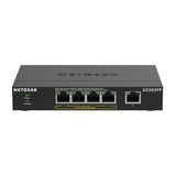 Netgear 5-Port Gigabit Ethernet Unmanaged PoE+ Switch (GS305PP) - with 4 x PoE @ 83W, Desktop, Sturdy Metal Fanless Housing