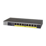Netgear 8-Port Gigabit Ethernet Unmanaged PoE Switch (GS108LP) - with 8 x PoE+ @ 60W Upgradeable, Desktop/Rackmount, and ProSAFE Limited Lifetime Protection