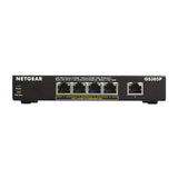 Netgear 5-Port Gigabit Ethernet Unmanaged PoE Switch (GS305P) - with 4 x PoE @ 55W, Desktop, Sturdy Metal Fanless Housing
