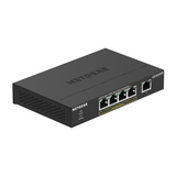Netgear 5-Port Gigabit Ethernet Unmanaged PoE+ Switch (GS305PP) - with 4 x PoE @ 83W, Desktop, Sturdy Metal Fanless Housing