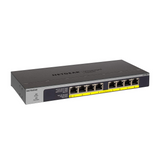 Netgear 8-Port Gigabit Ethernet Unmanaged PoE Switch (GS108LP) - with 8 x PoE+ @ 60W Upgradeable, Desktop/Rackmount, and ProSAFE Limited Lifetime Protection