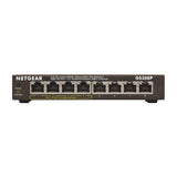 Netgear 8-Port Gigabit Ethernet Unmanaged PoE Switch (GS308P) - with 4 x PoE @ 55W, Desktop, Sturdy Metal Fanless Housing