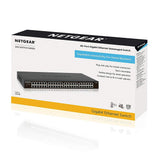 Netgear 48-Port Gigabit Ethernet Unmanaged Switch (GS348) - Desktop/Rackmount, Fanless Housing for Quiet Operation