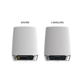 Orbi WiFi-6 High-Performance Tri-Band Mesh WiFi System - AX4200 (1 Router + 2 Satellites) (RBK753)