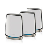 Netgear AX6000 Mesh WiFi System (RBK863S) Orbi White Series Tri-Band WiFi 6 Mesh System