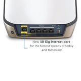 Netgear AX6000 Mesh WiFi System (RBK862S) Orbi White Series Tri-Band WiFi 6 Mesh System