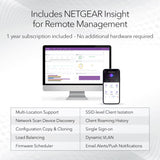 Netgear WAX610 Cloud Managed Wireless Access Point - WiFi 6 Dual-Band AX1800