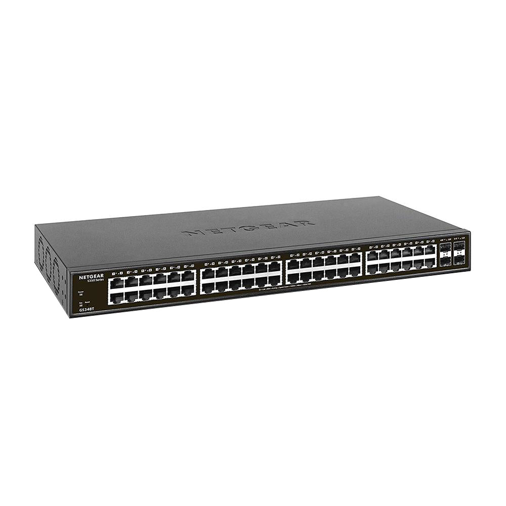 Netgear GS348T 48-Port Gigabit Ethernet Smart Managed Pro Switch with 4 Dedicated SFP Ports
