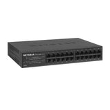 Netgear 24-Port Gigabit Ethernet Unmanaged Switch (GS324) - Desktop/Rackmount, Fanless Housing for Quiet Operation