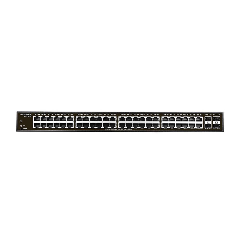 Netgear GS348T 48-Port Gigabit Ethernet Smart Managed Pro Switch with 4 Dedicated SFP Ports