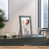 Meural WiFi Photo Frame (15.6" Grey Walnut)