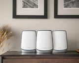 Orbi WiFi-6 Ultra-Performance Tri-Band Mesh WiFi System - AX6000 (1 Router + 2 Satellites) (RBK853)