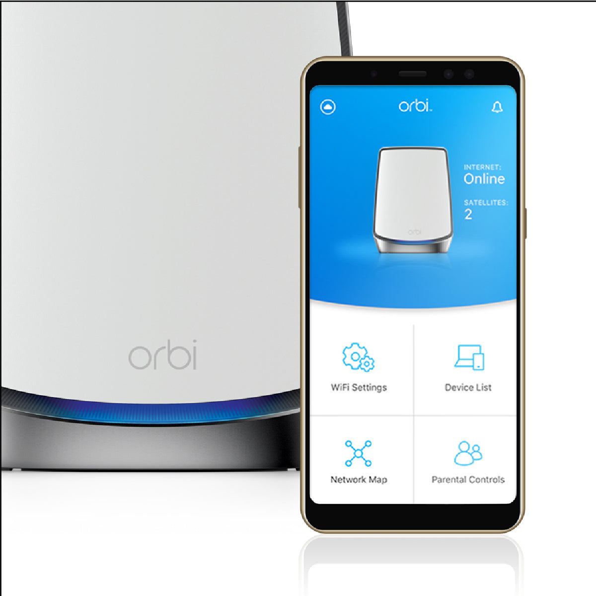 Orbi WiFi-6 Ultra-Performance Tri-Band Mesh WiFi Add-on Satellite - AX6000 (RBS850)