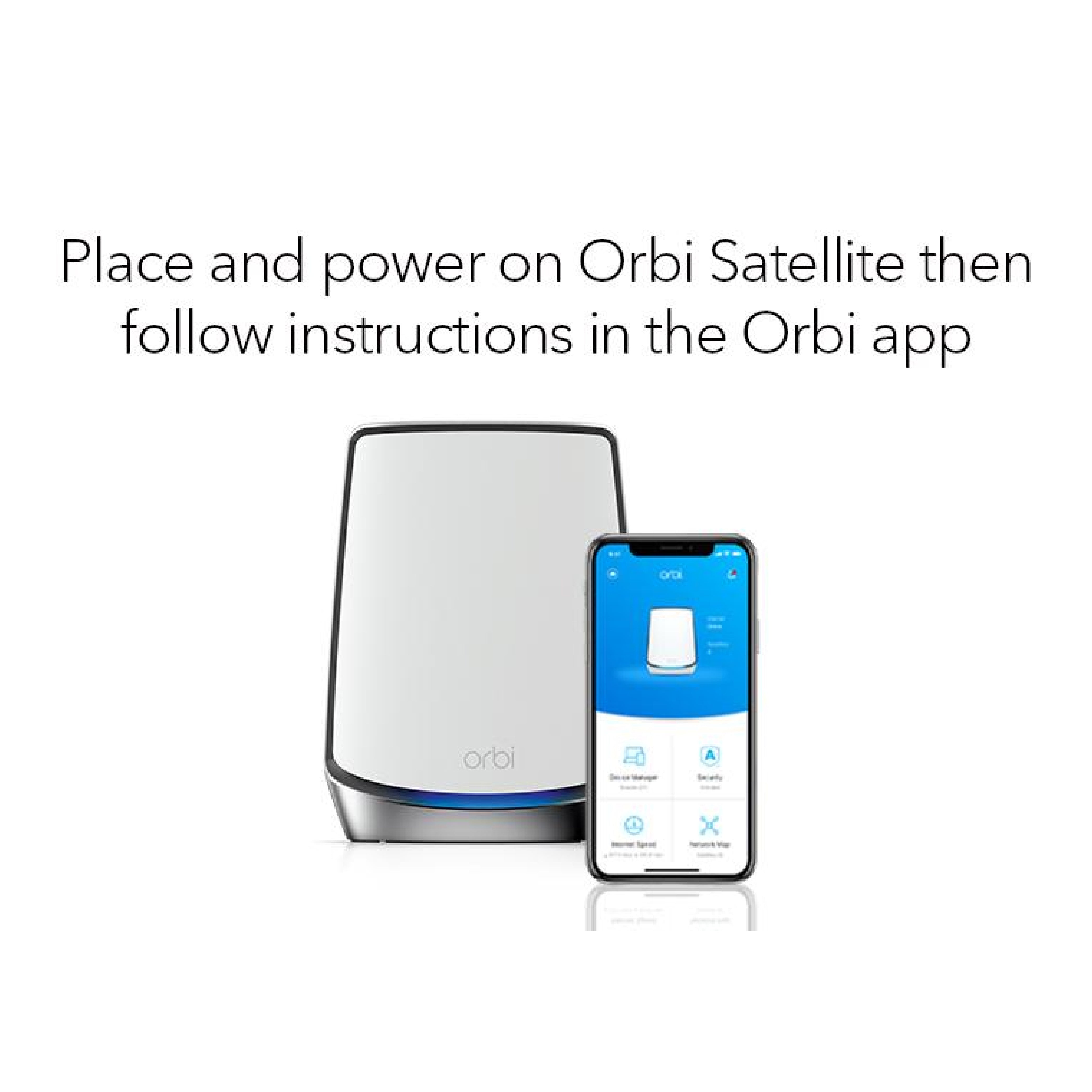 Orbi WiFi-6 Ultra-Performance Tri-Band Mesh WiFi Add-on Satellite - AX6000 (RBS850)