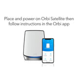 Orbi WiFi-6 Ultra-Performance Tri-Band Mesh WiFi Add-on Satellite - AX6000 (RBS850)