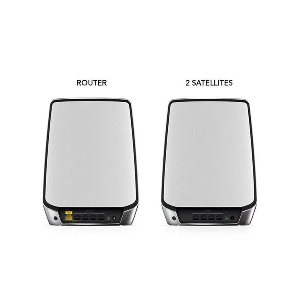 Orbi WiFi-6 Ultra-Performance Tri-Band Mesh WiFi System - AX6000 (1 Router + 2 Satellites) (RBK853)